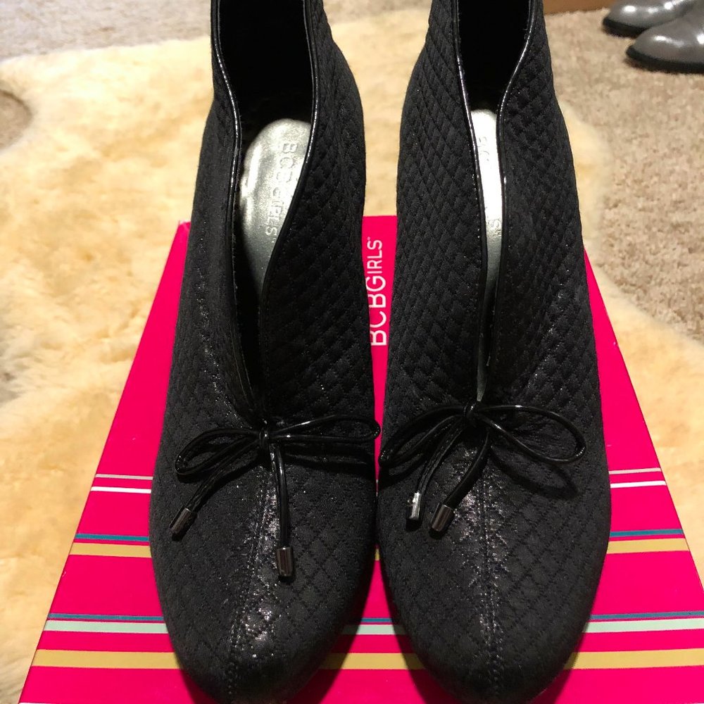 BCBGirls Black Quilted Booties